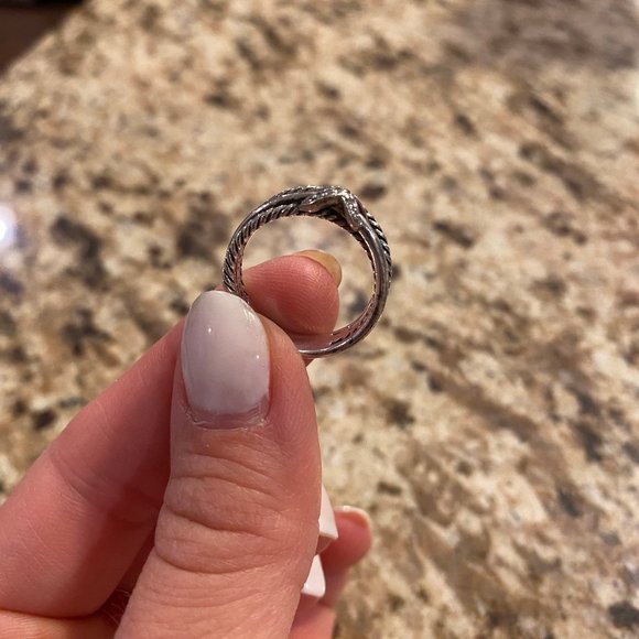 David Yurman X Crossover Ring With Diamonds - Picture 5 of 9